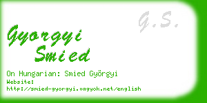 gyorgyi smied business card