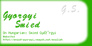 gyorgyi smied business card